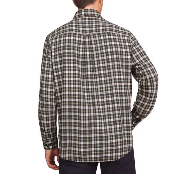 Lands' End Men's Brushed Twill Button-Down Shirt in Multi Size XL - Picture 3 of 5